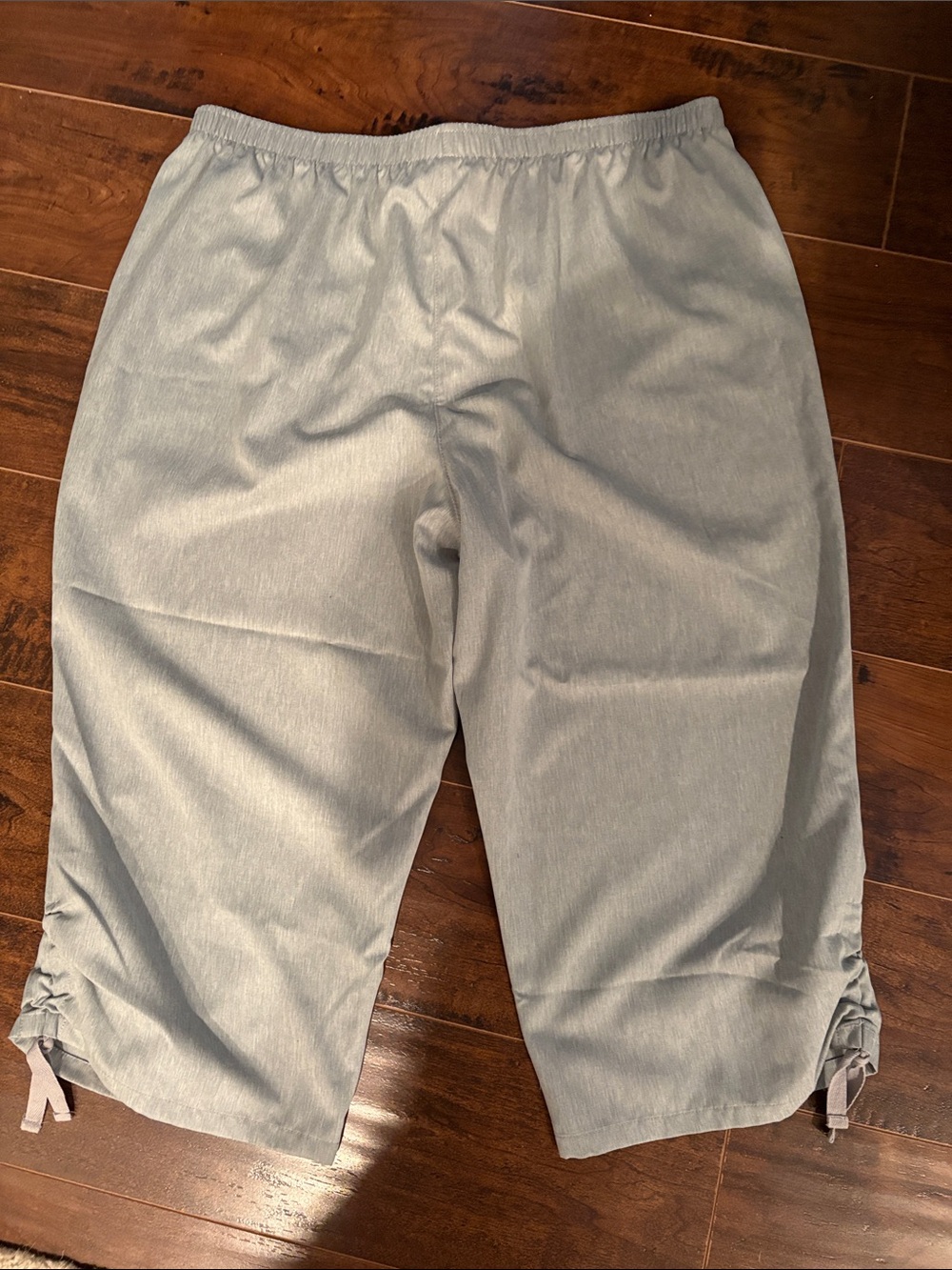 Allison Daley Light Heathered Gray Pull-On Capri Pants - Picture 6 of 8
